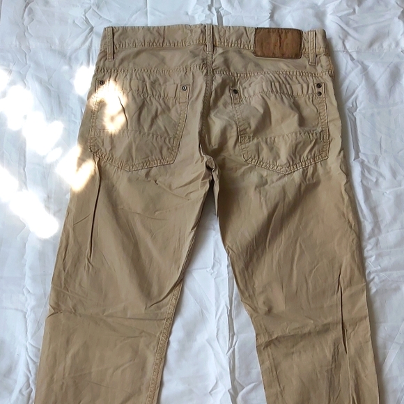 Regular/slim fit tan men's pants; size 30x34 - Picture 3 of 4
